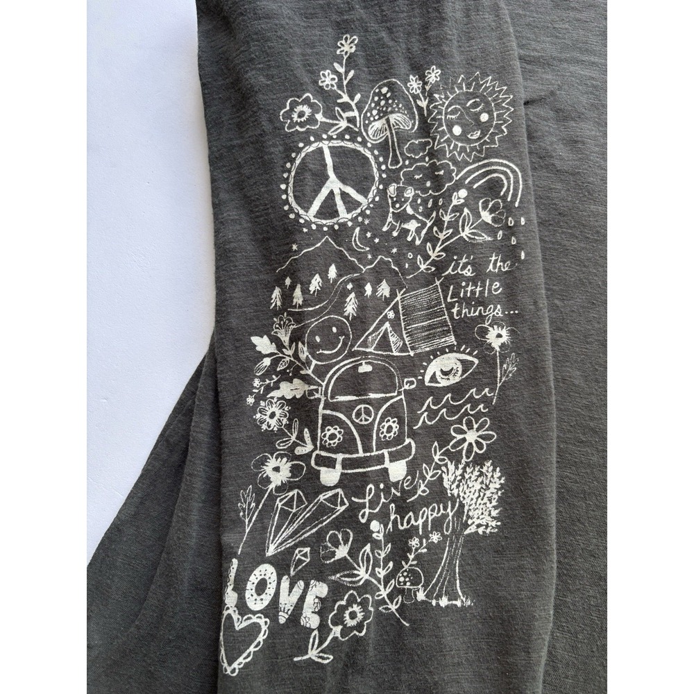 NATURAL LIFE Womens Long Sleeve Tshirt The Little Things 100% Cotton Granola -XL - Picture 5 of 9